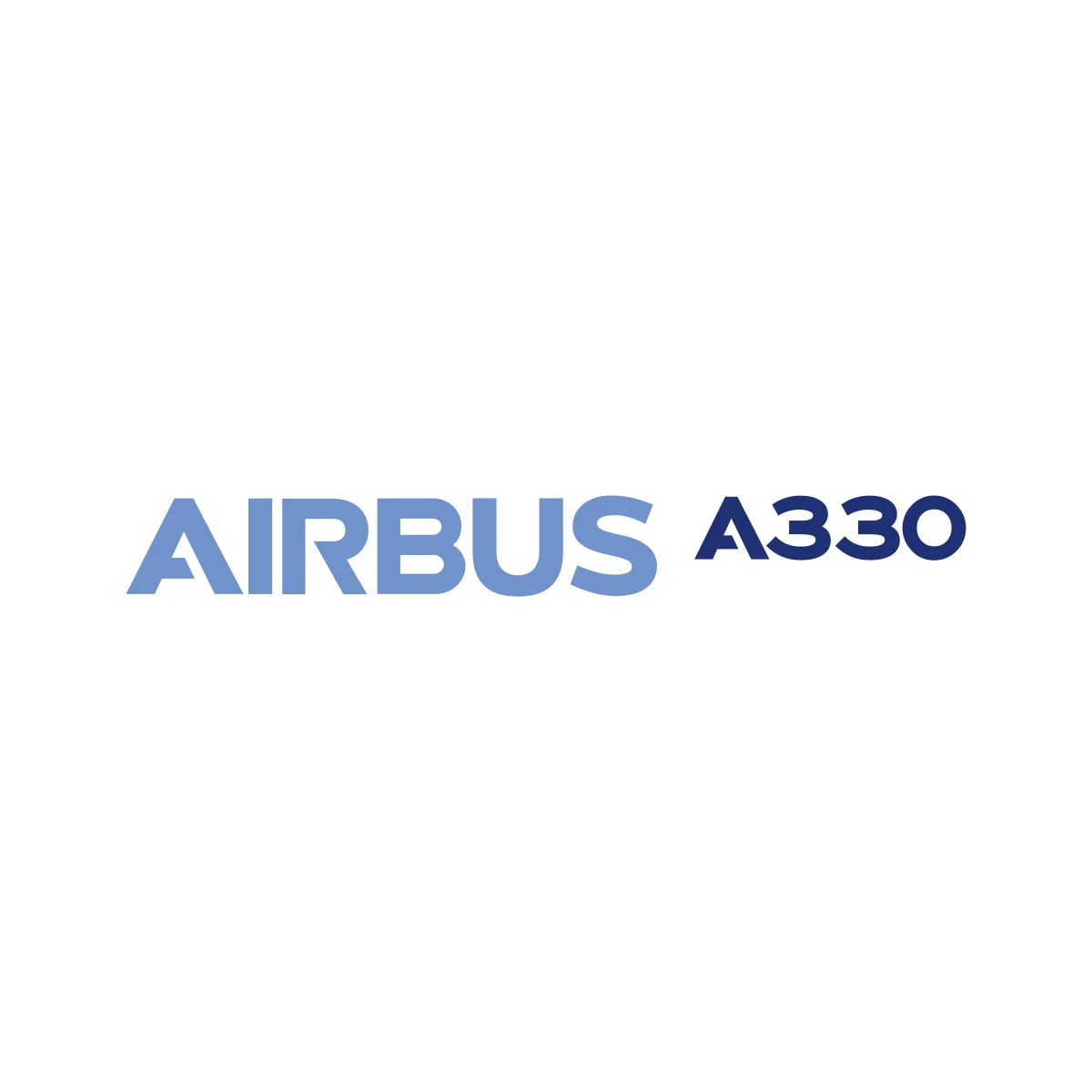 Airbus A330 wide-body jet airliner official wordmark logo in PNG and SVG Vector.