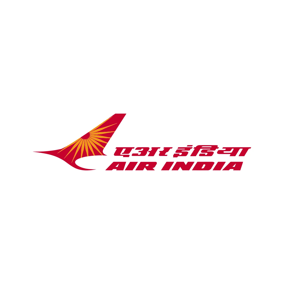 Air India classic flag carrier of India 'Centaur' in 'Konark' wheel logo in PNG and SVG Vector.