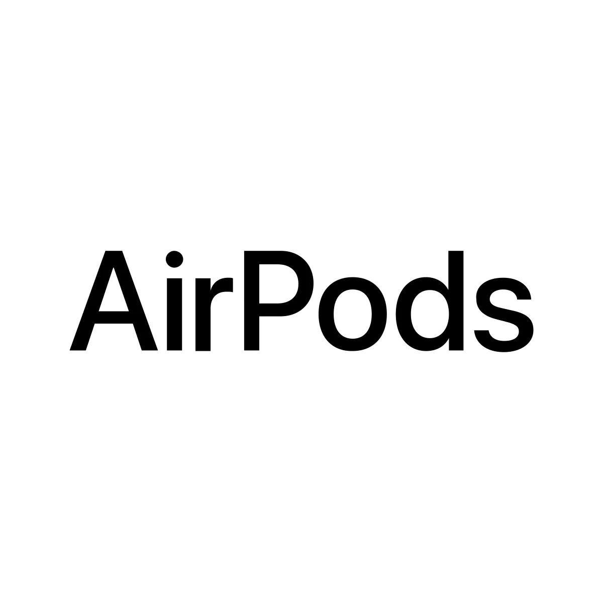 Apple AirPods wireless earbuds logo in PNG and SVG Vector.