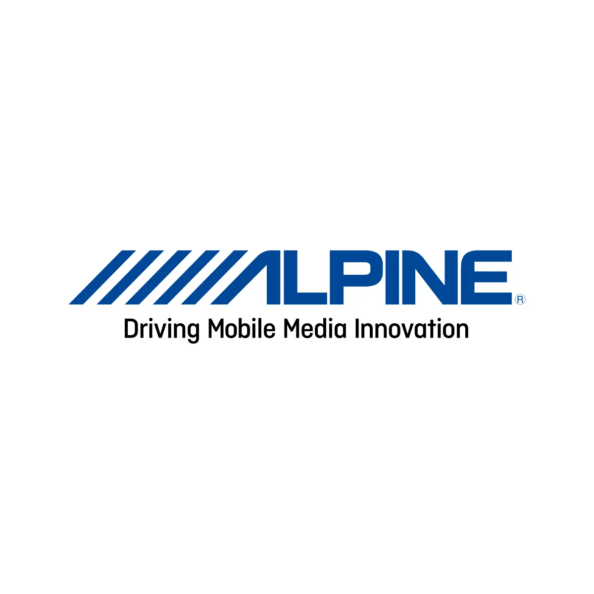 Alpine Electronics car audio and navigation systems manufacturer logo in PNG and SVG Vector.