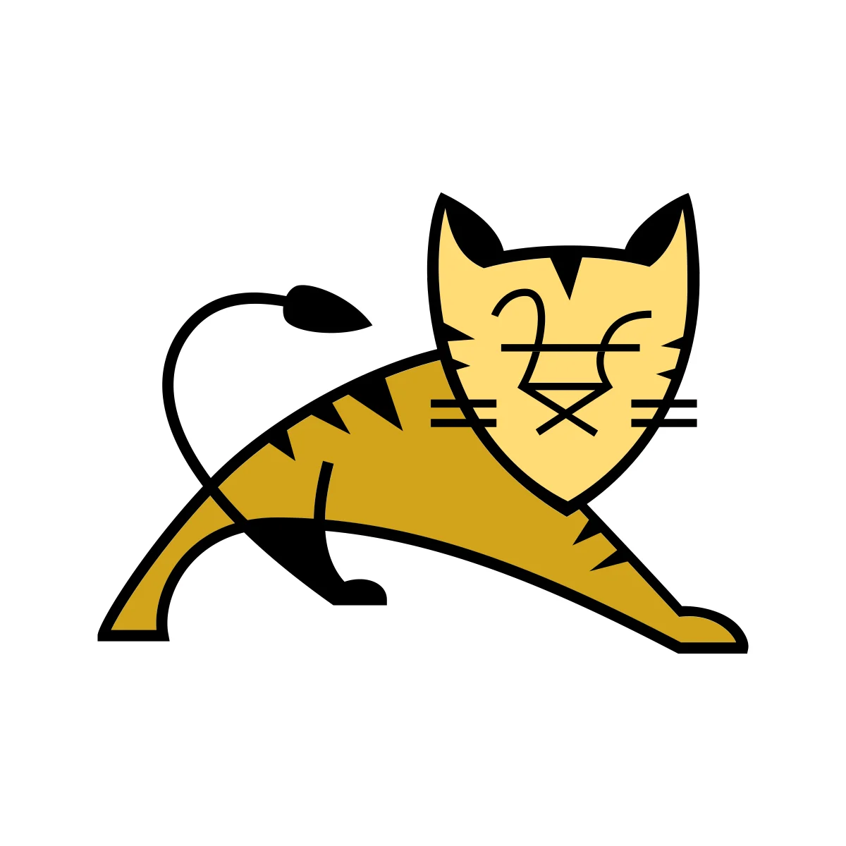 Apache Tomcat open-source Java web server cat mascot logo in PNG and SVG Vector.