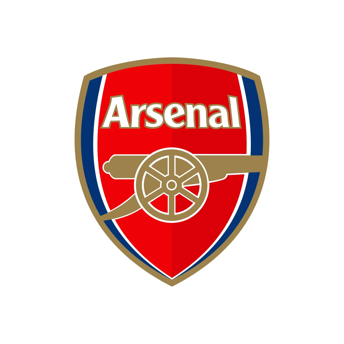 Arsenal F.C. iconic English professional football club cannon crest in PNG and SVG Vector.