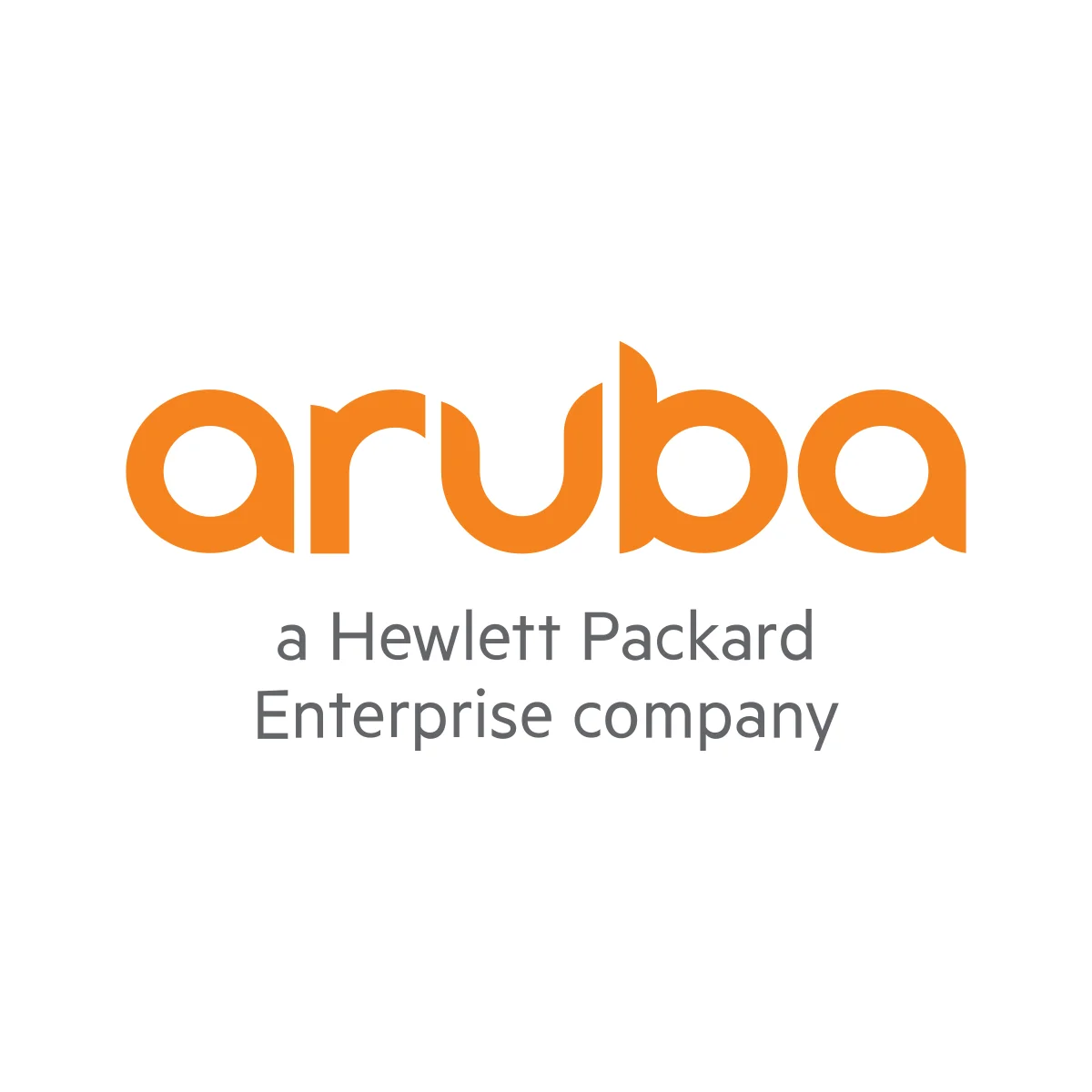 Aruba Networks (HPE) enterprise wireless networking (WLAN) solutions provider orange logo in PNG and SVG Vector.