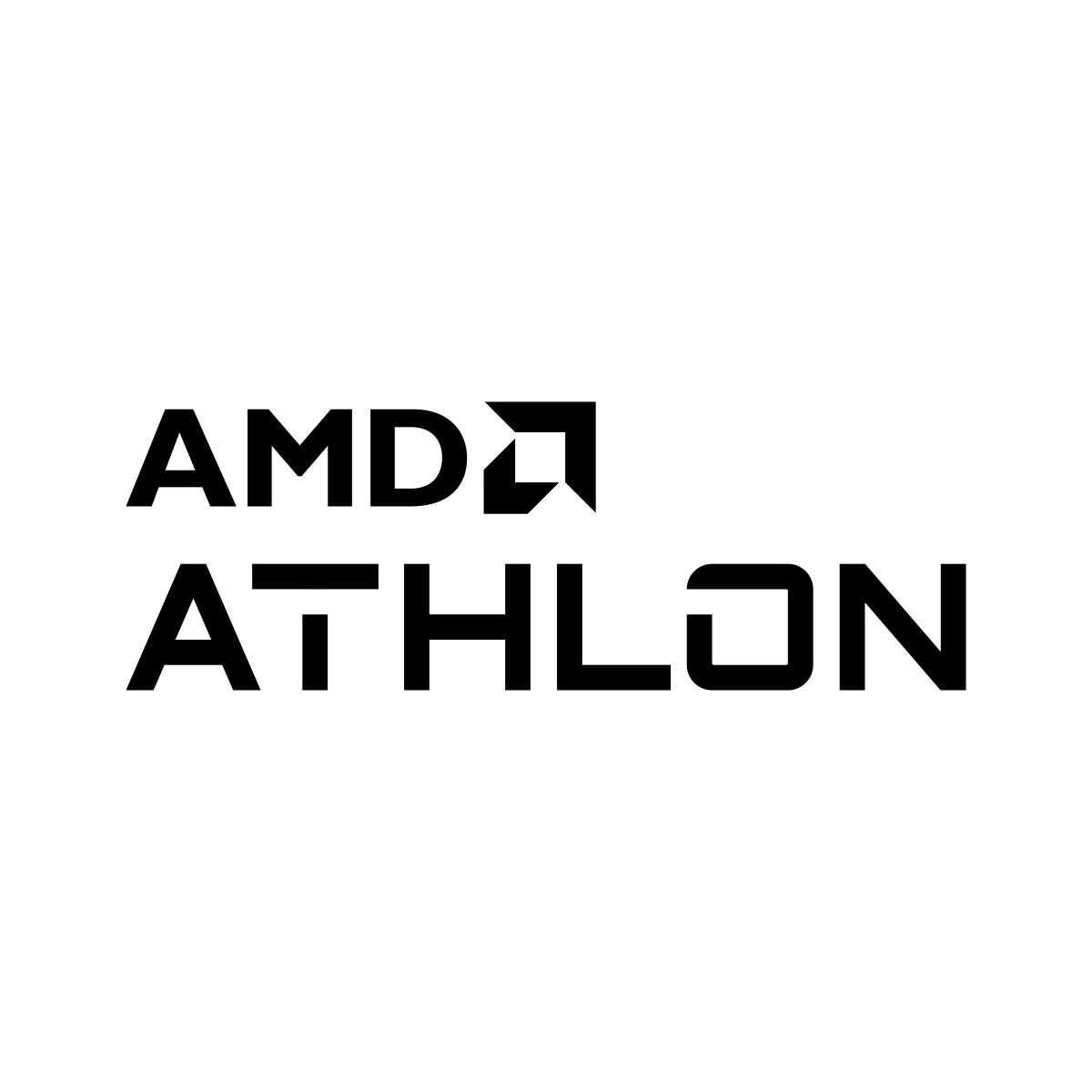 AMD Athlon classic high-performance x86 processor (CPU) brand green wordmark logo in PNG and SVG Vector.
