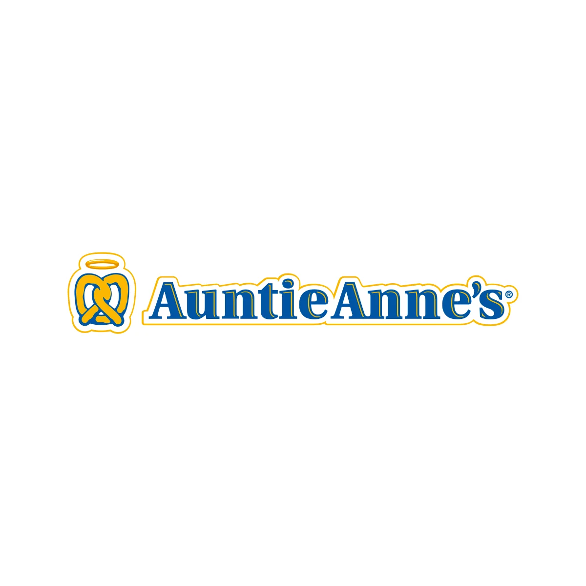 Auntie Anne's American soft pretzel shop chain pretzel halo logo in PNG and SVG Vector.