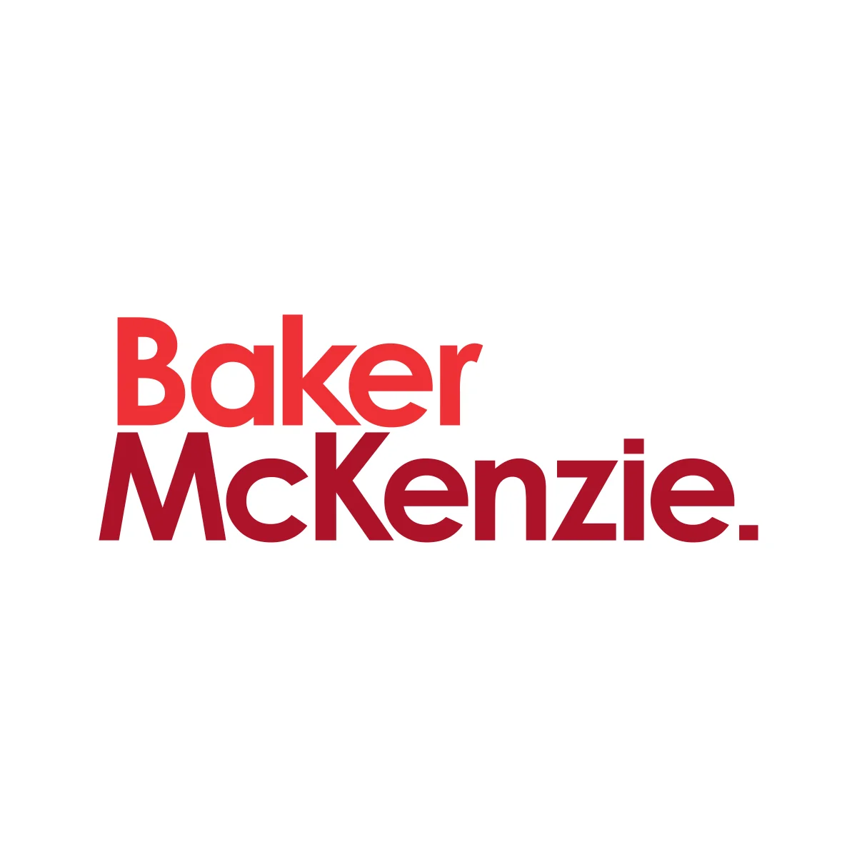 Baker McKenzie global multinational law firm classic serif wordmark logo in PNG and SVG Vector.