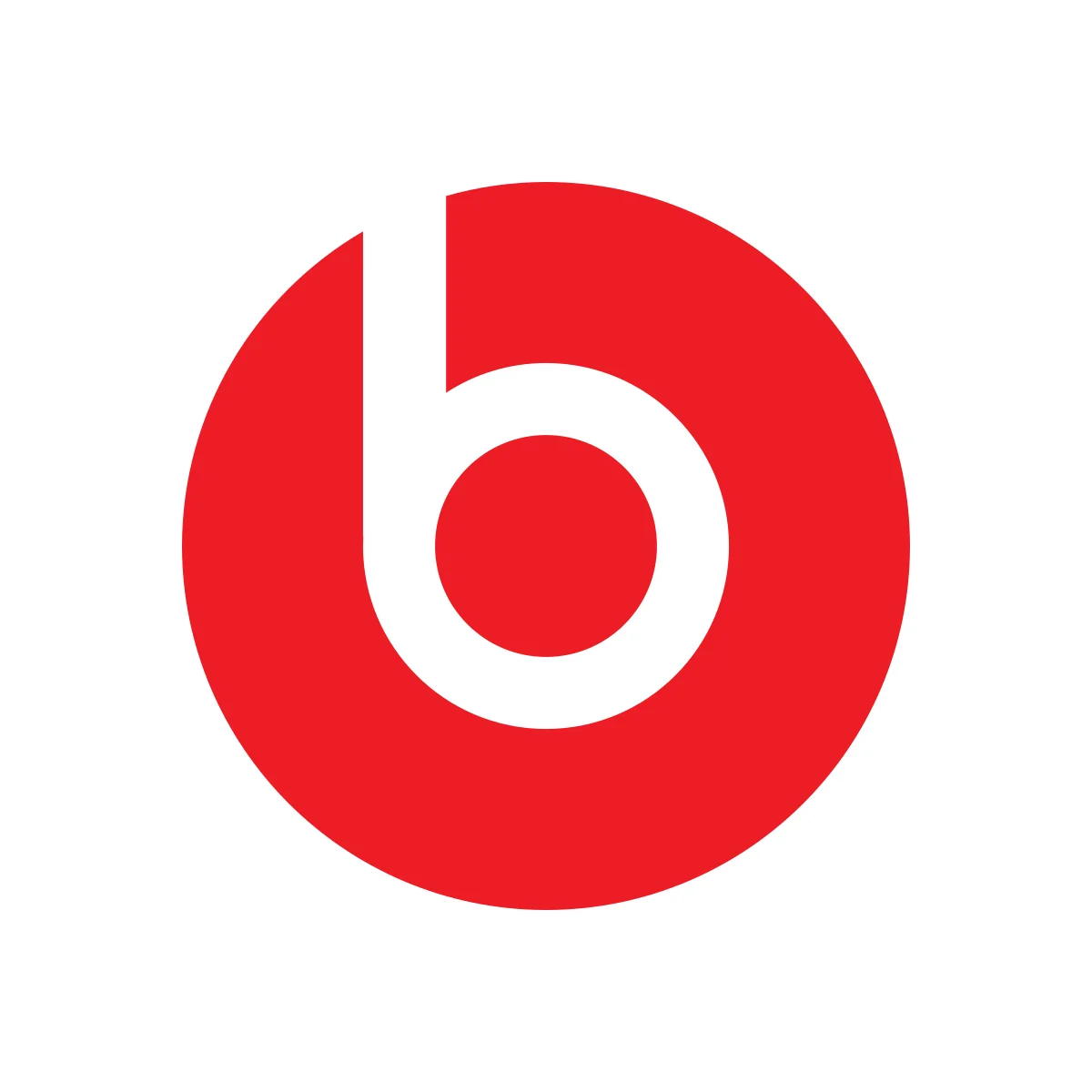 Beats by Dre iconic 'b' headphones logo for the premium audio brand in PNG and SVG Vector.