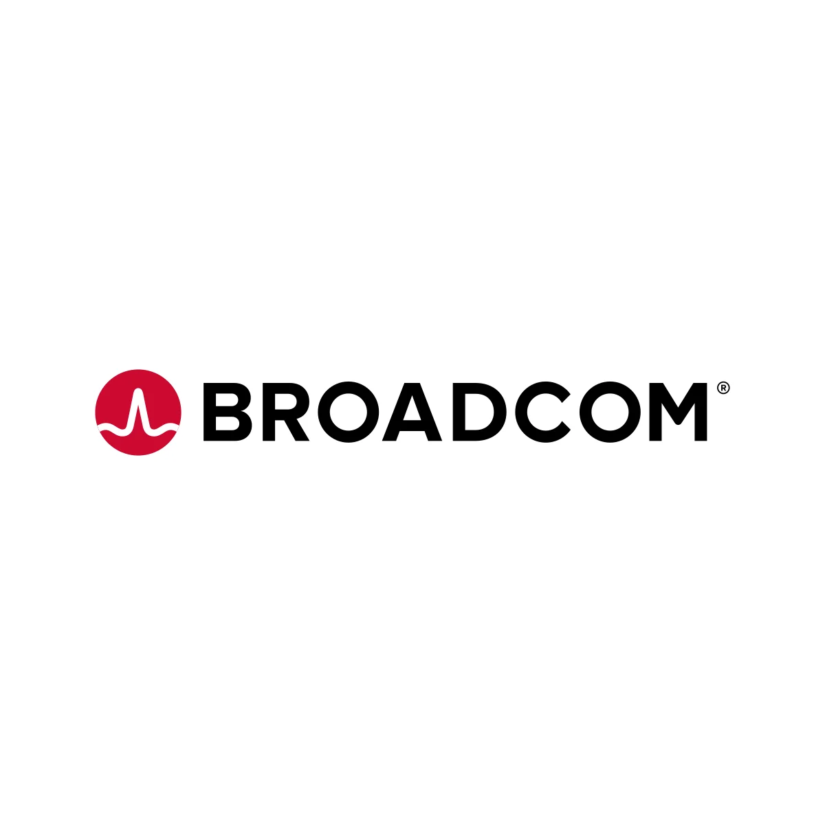 Broadcom Corporation classic (pre-Avago) fabless semiconductor company 'spectrum wave' logo in PNG and SVG Vector.