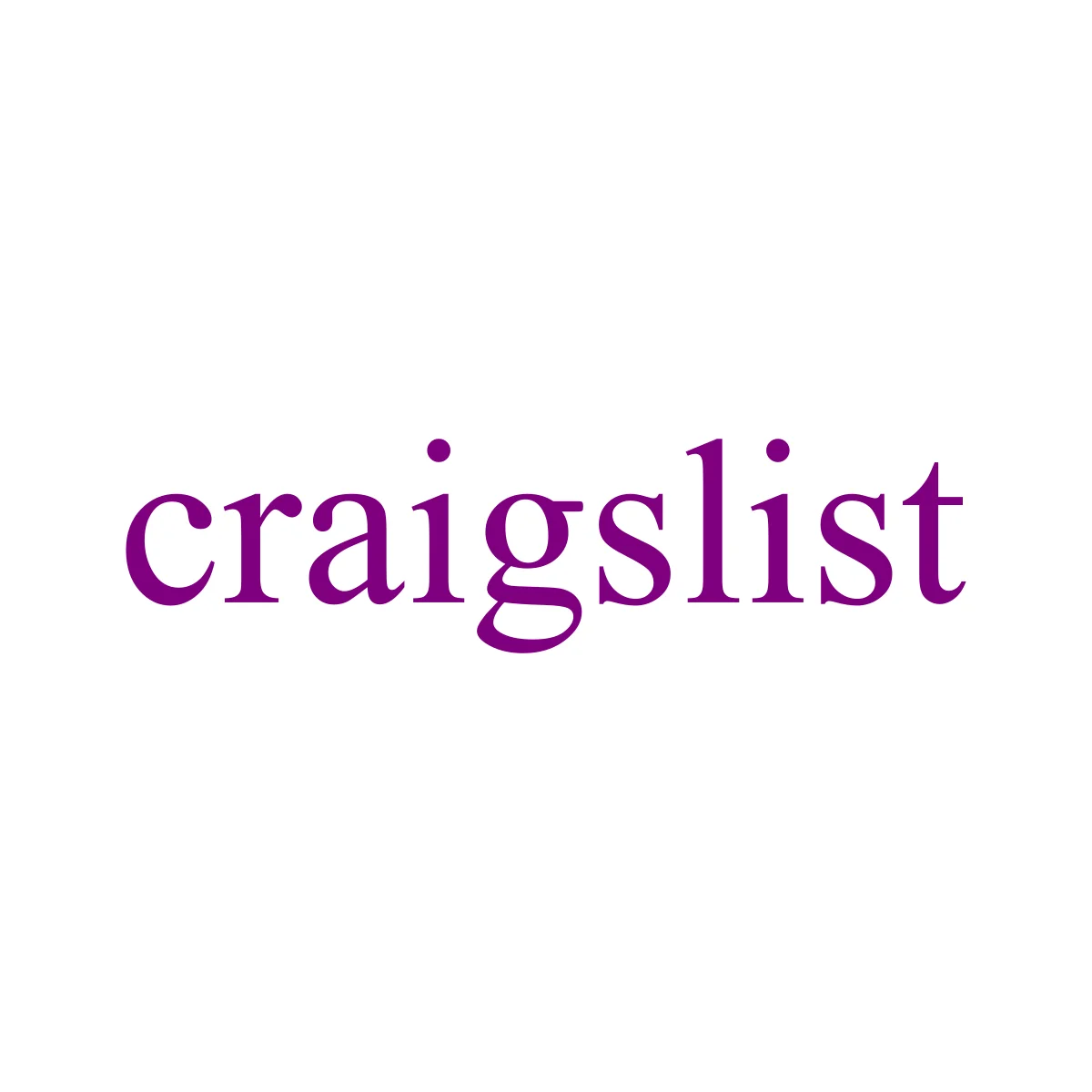 Craigslist iconic online classifieds website peace sign logo in PNG and SVG Vector.