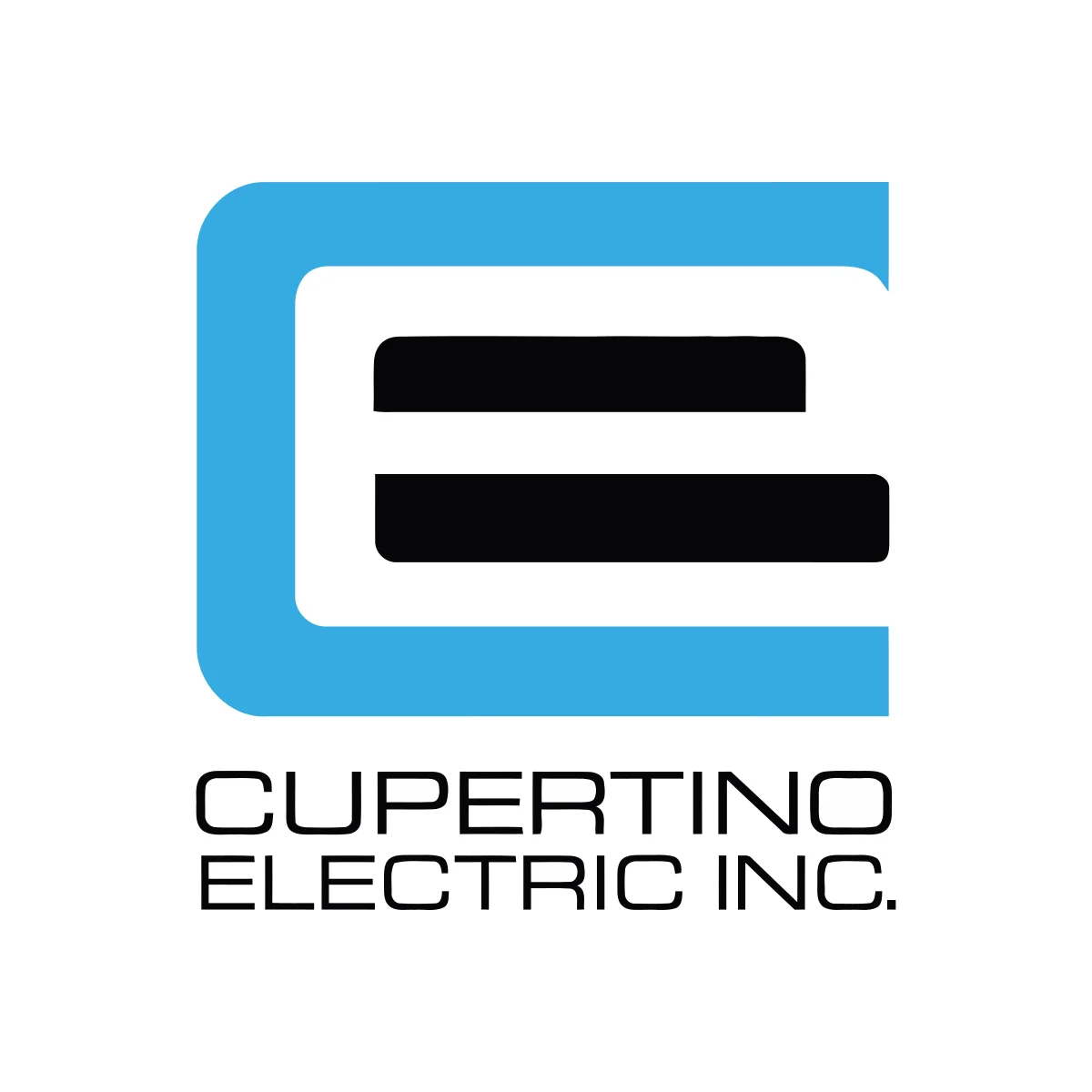 Cupertino Electric electrical engineering and construction contractor logo in PNG and SVG Vector.