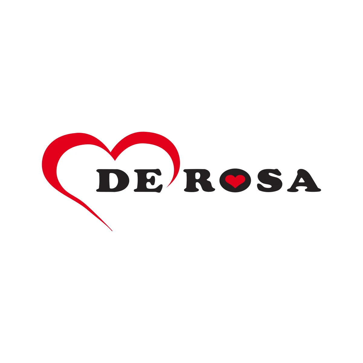 De Rosa iconic Italian racing bicycle manufacturer heart logo in PNG and SVG Vector.