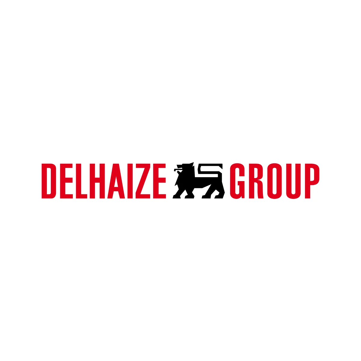 Delhaize Le Lion Belgian international supermarket chain lion head logo in PNG and SVG Vector.