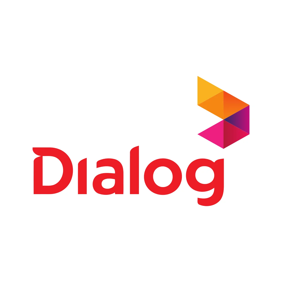 Dialog Axiata leading Sri Lankan telecommunications provider colorful signal swoosh logo in PNG and SVG Vector.