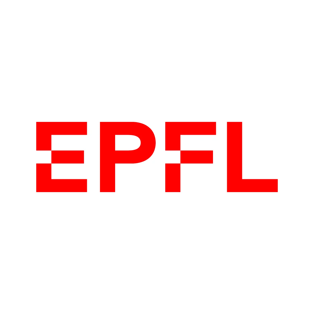 EPFL (Swiss Federal Institute of Technology Lausanne) world-leading science and engineering university bold red 'EPFL' logo in PNG and SVG Vector.