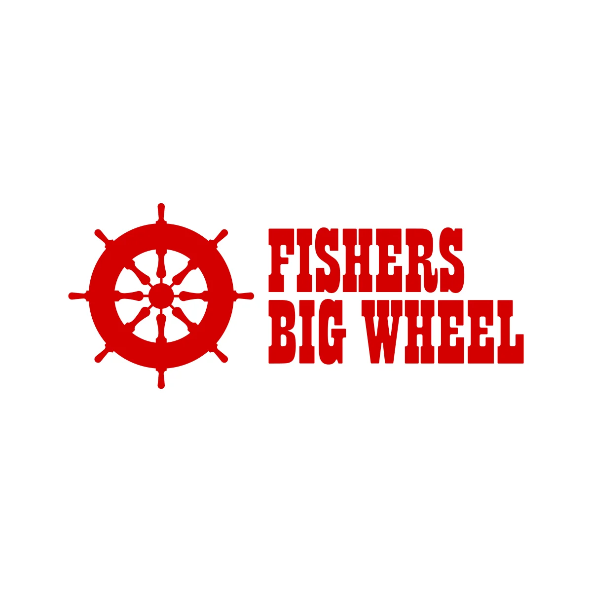 Fisher's Big Wheel historic, defunct, American discount department store 'spoked wheel O' logo in PNG and SVG Vector.