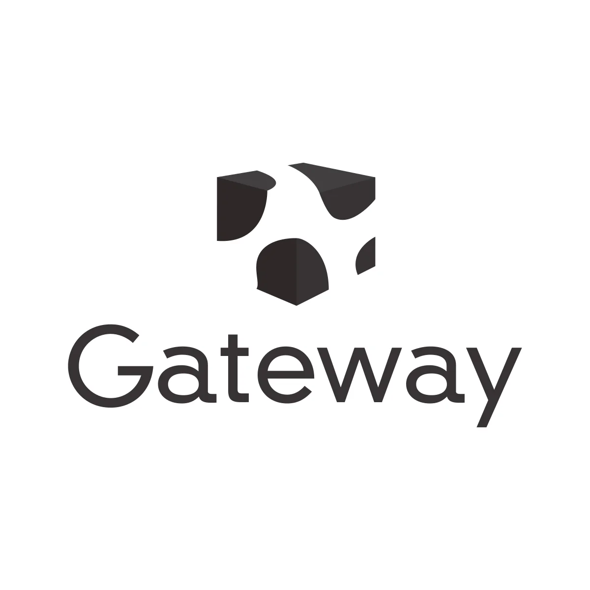 Gateway historic American computer hardware company 'cow box' brand logo in PNG and SVG Vector.