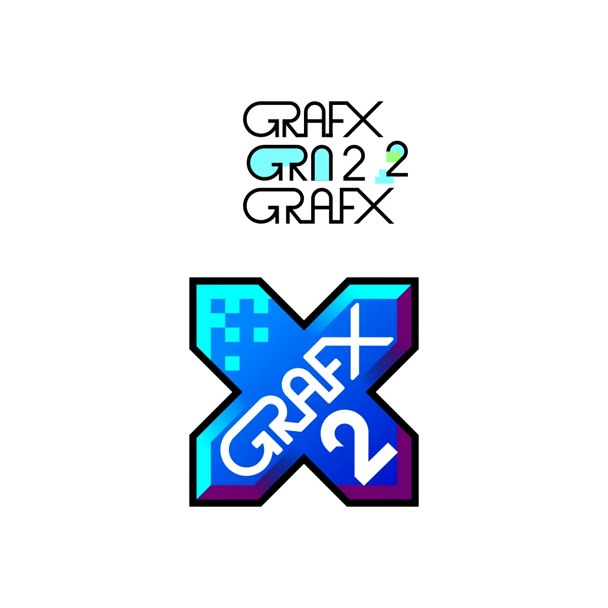 GrafX2 pixel art graphics editor logo in PNG and SVG Vector.