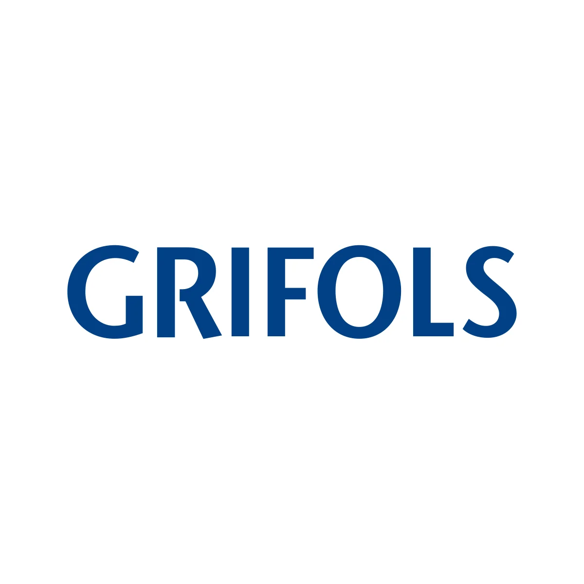 Grifols global Spanish pharmaceutical and plasma-derived medicines company blue wordmark logo in PNG and SVG Vector.
