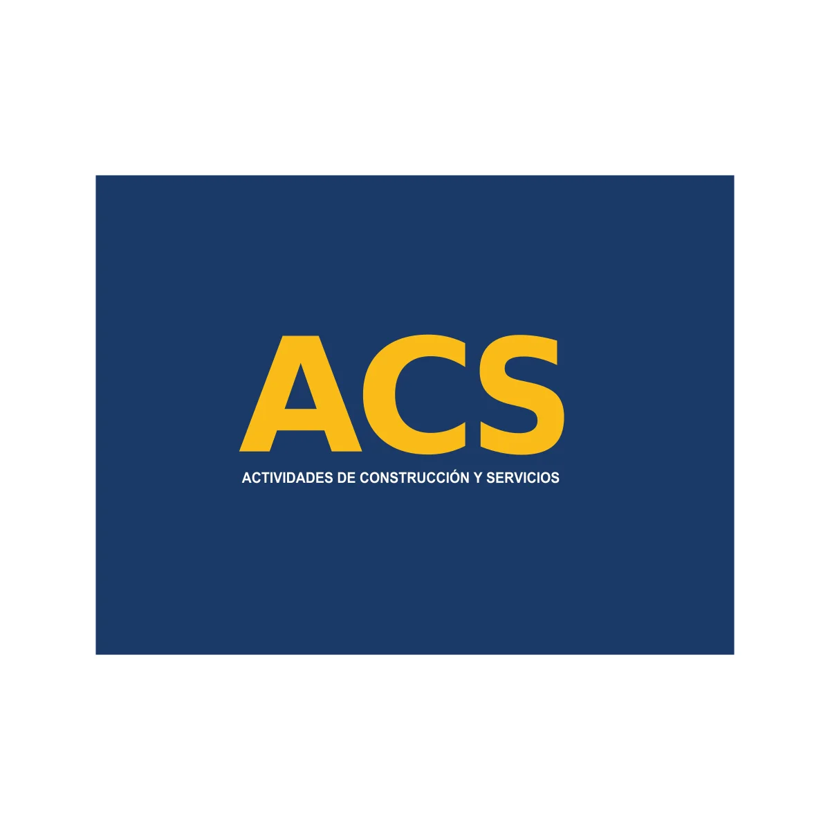 Grupo ACS global construction and engineering services company logo in PNG and SVG Vector.
