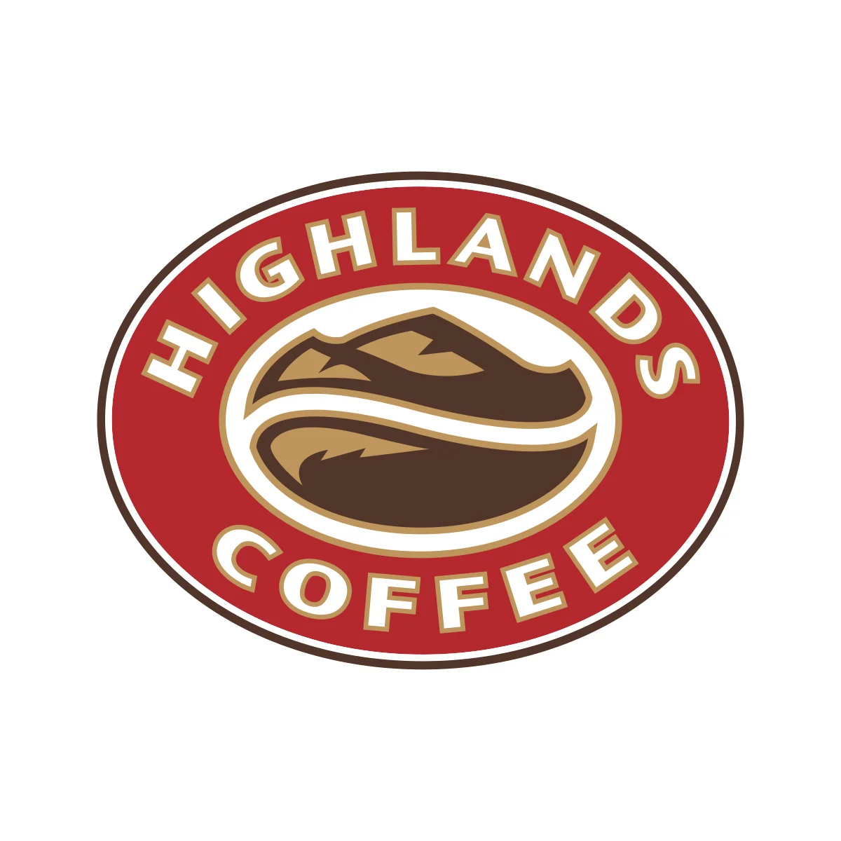 Highlands Coffee popular Vietnamese coffee shop chain logo in PNG and SVG Vector.