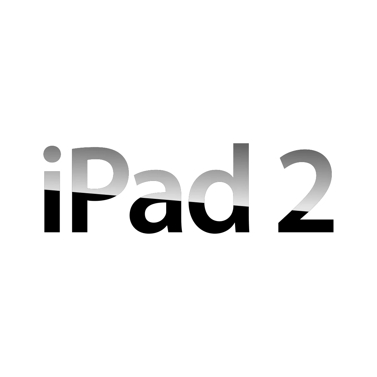iPad 2 historic second-generation Apple tablet logo in PNG and SVG Vector.