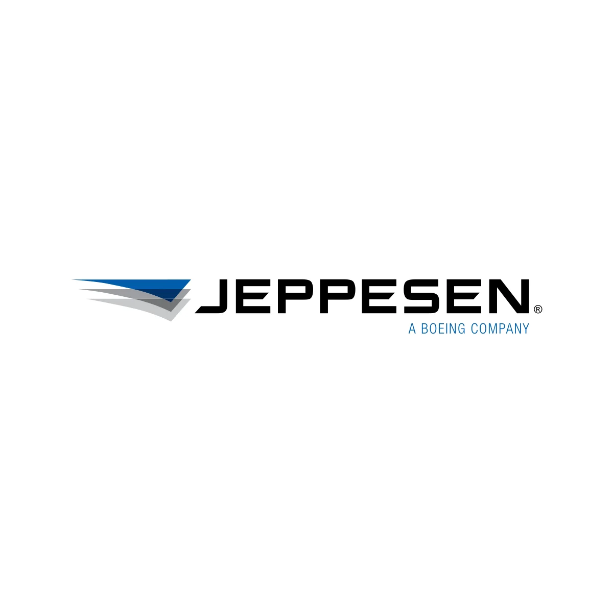 Jeppesen Boeing subsidiary for aeronautical navigation charts and flight data logo in PNG and SVG Vector.
