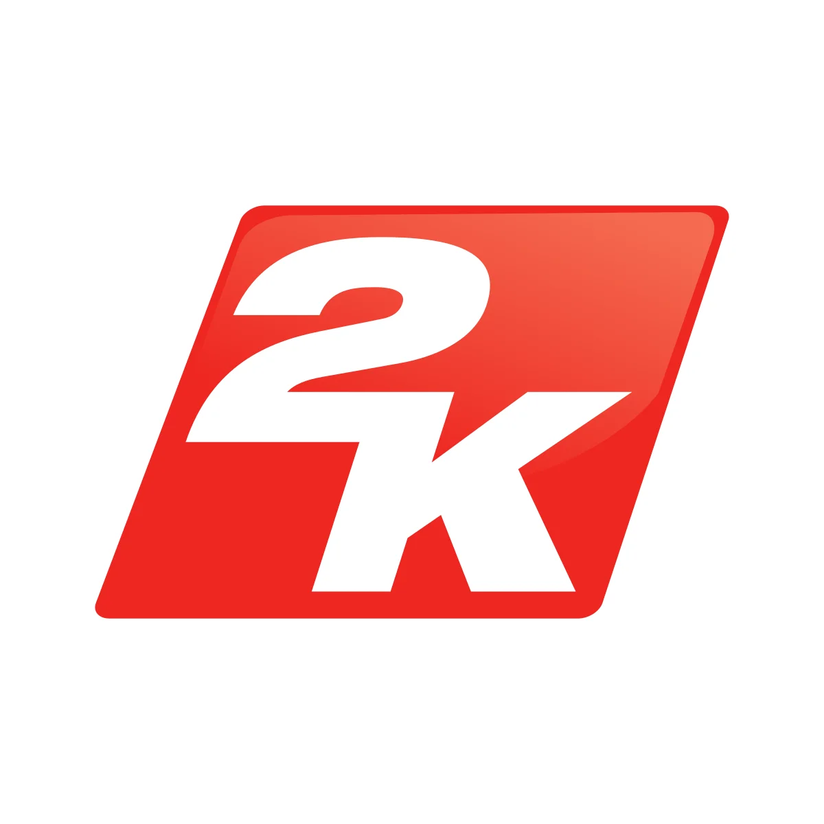 2K Games major American video game publisher ('NBA 2K') iconic red '2K' logo in PNG and SVG Vector.