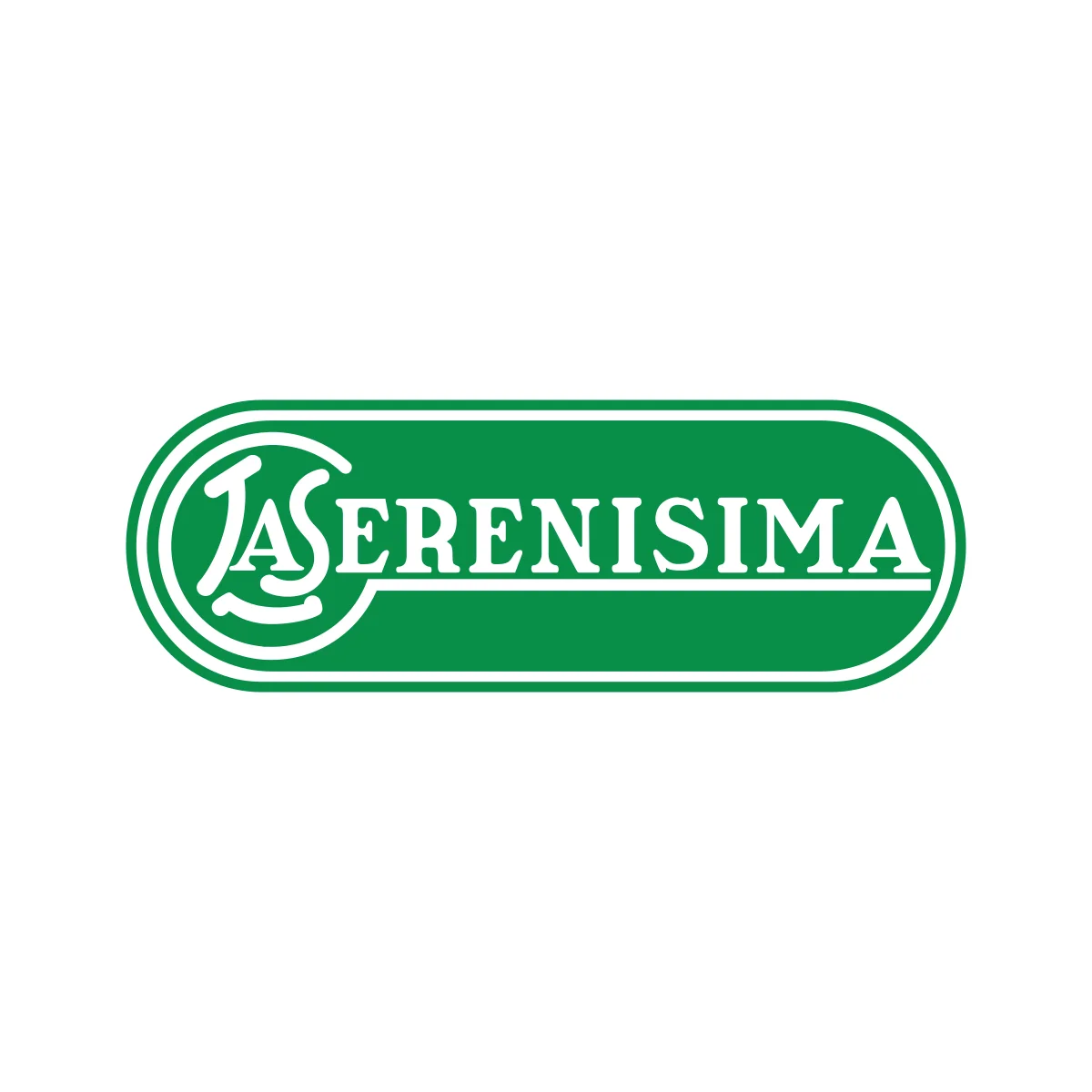 La Serenísima iconic Argentine dairy products brand classic blue script logo in PNG and SVG Vector.