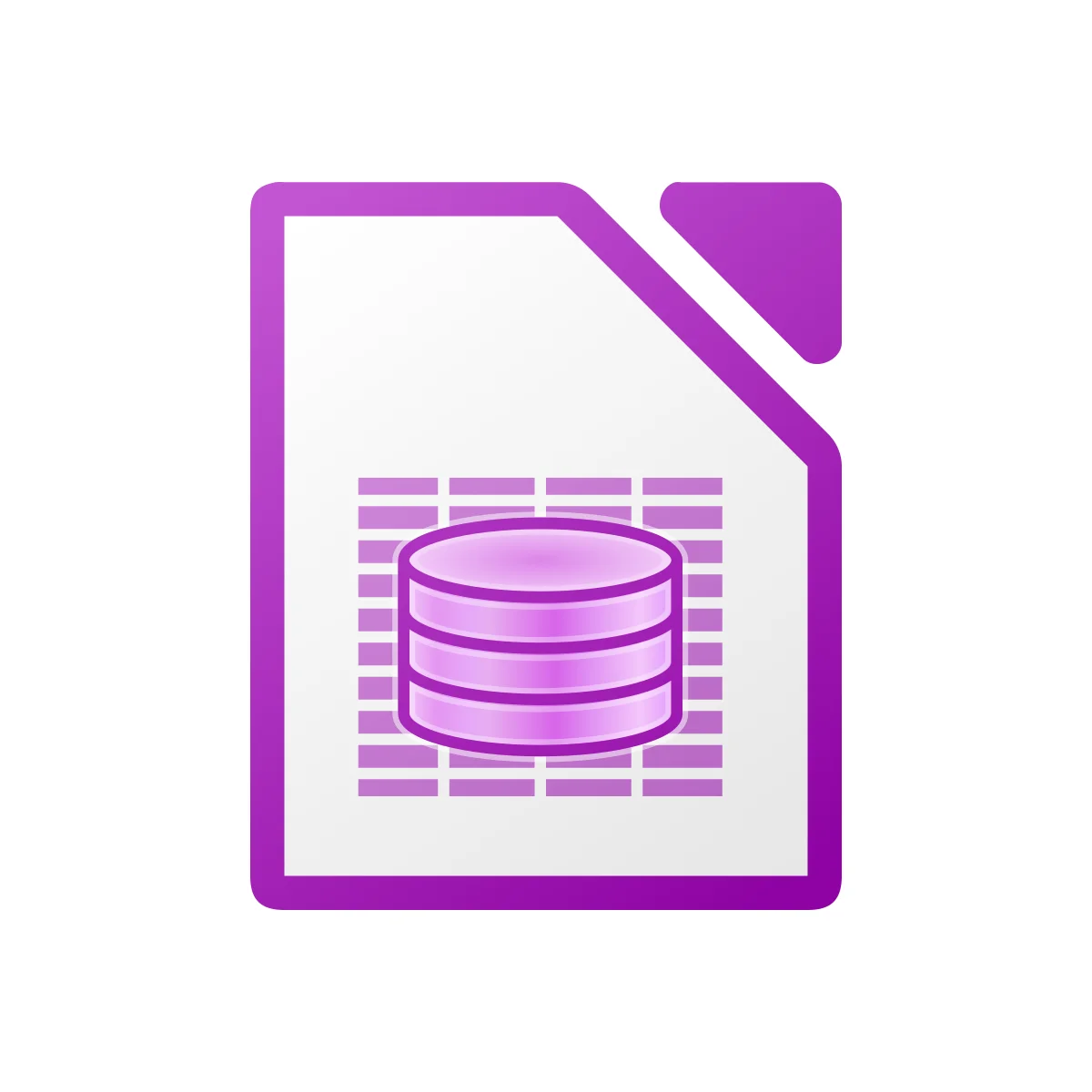 LibreOffice Base open-source database management software logo in PNG and SVG Vector.