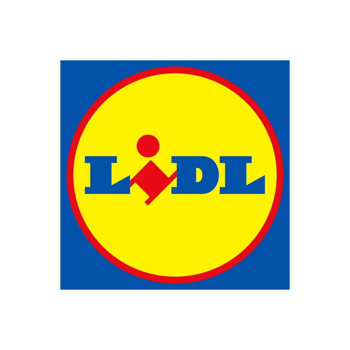 Lidl international German discount supermarket chain logo in PNG and SVG Vector.