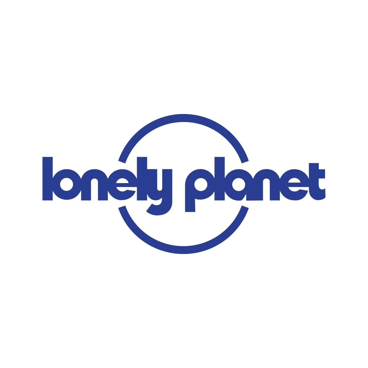 Lonely Planet legendary travel guide book publisher and media company blue logo in PNG and SVG Vector.