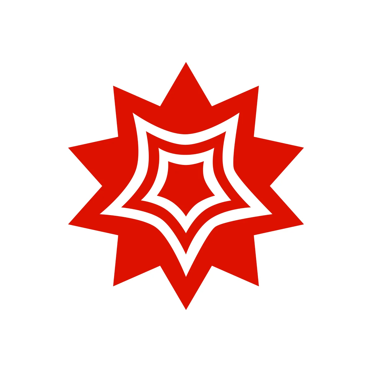 Wolfram Mathematica computational software 'spiky' polyhedron logo in PNG and SVG Vector.
