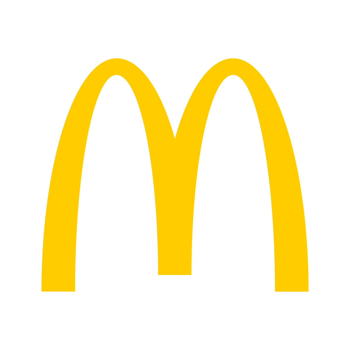 McDonald's iconic 'Golden Arches' global fast-food restaurant chain logo in PNG and SVG Vector.