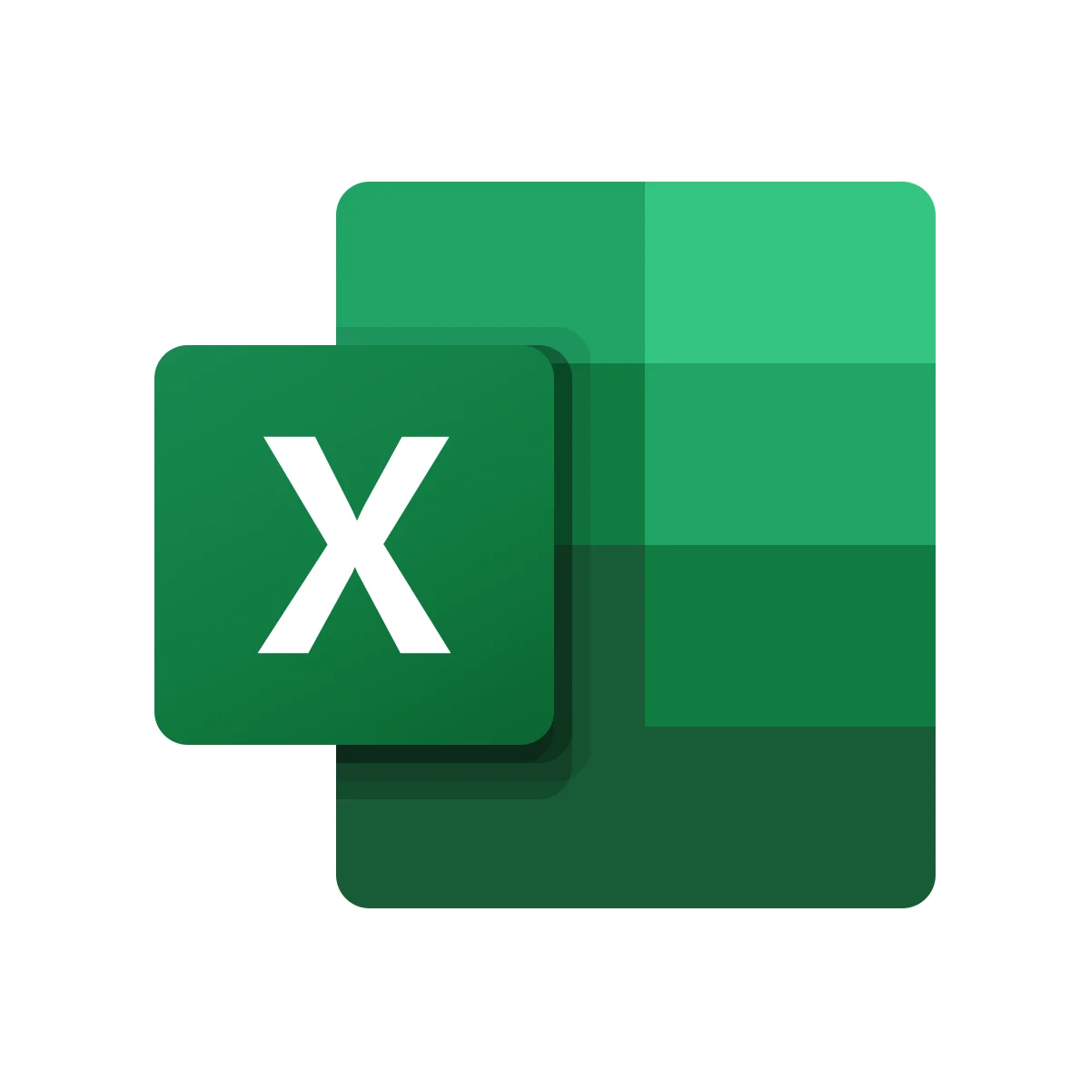 Microsoft Excel iconic spreadsheet application software logo in PNG and SVG Vector.