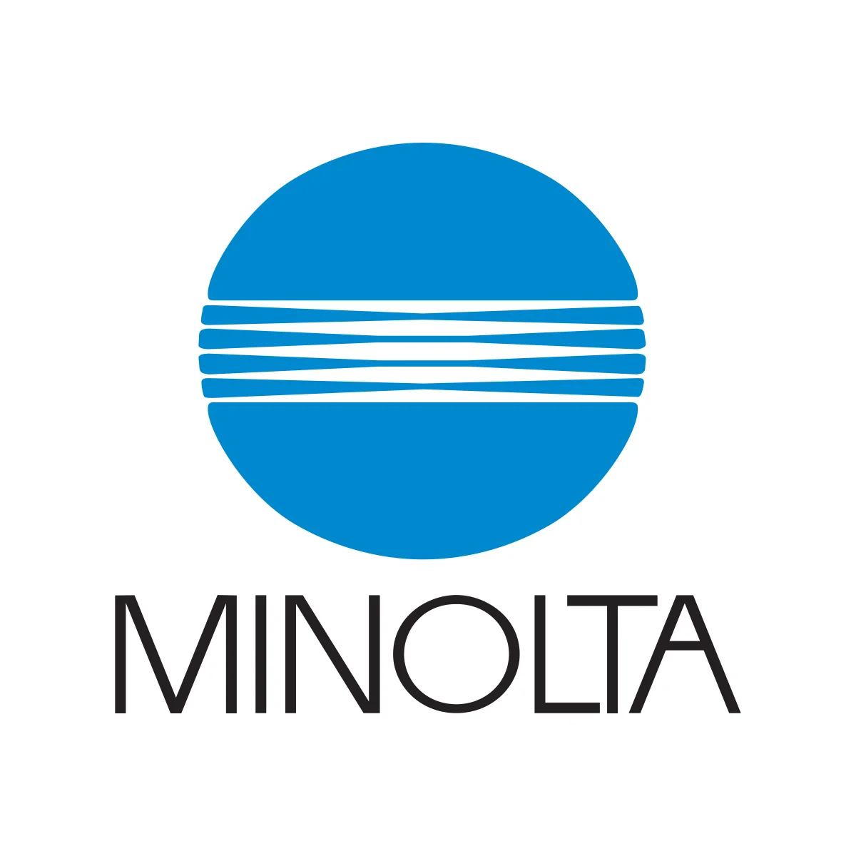 Minolta historic Japanese camera and office equipment manufacturer logo in PNG and SVG Vector.