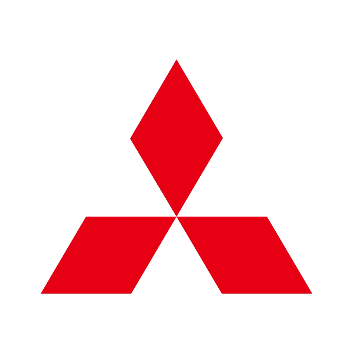 Mitsubishi iconic three diamonds logo of the Japanese multinational conglomerate in PNG and SVG Vector.