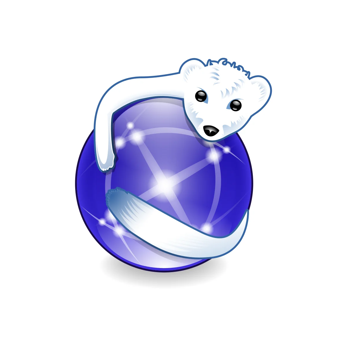 Mozilla software rebranded by Debian (Iceweasel) logo in PNG and SVG Vector.