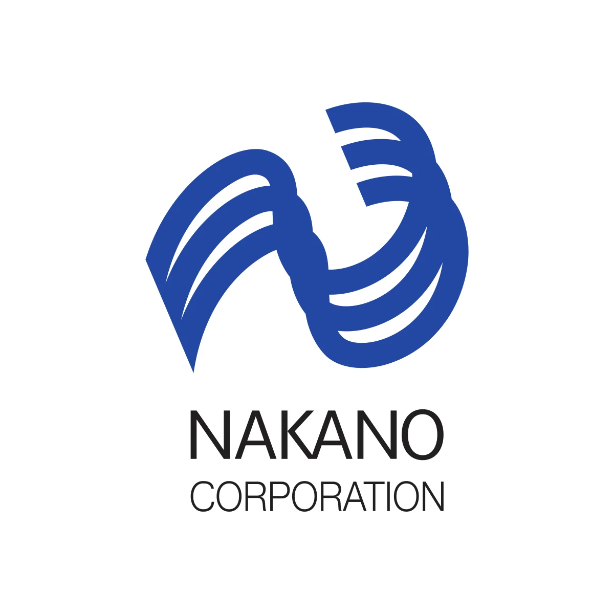 Nakano Corporation Japanese general construction and engineering contractor blue wordmark logo in PNG and SVG Vector.