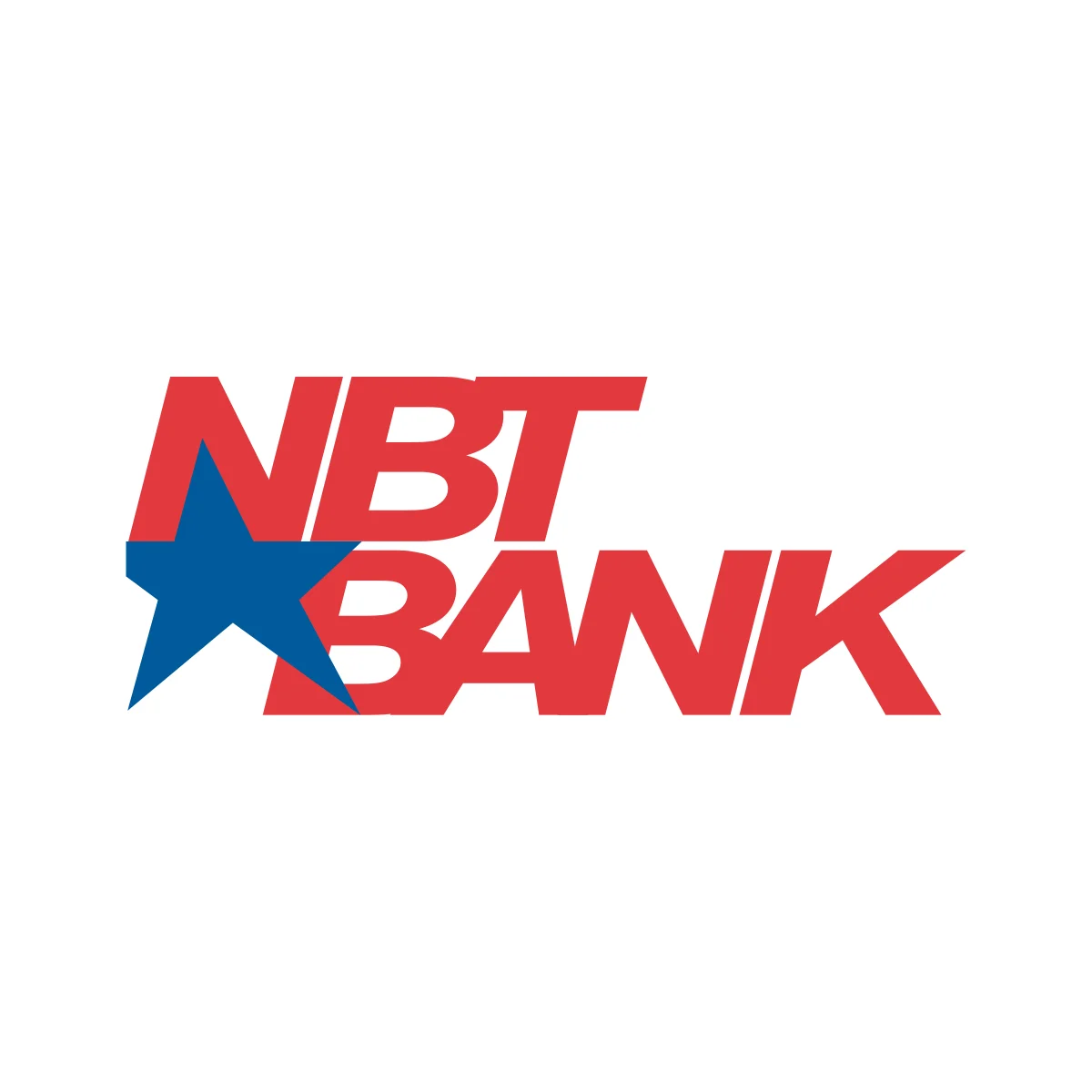 NBT Bank American community financial institution classic blue serif logo in PNG and SVG Vector.