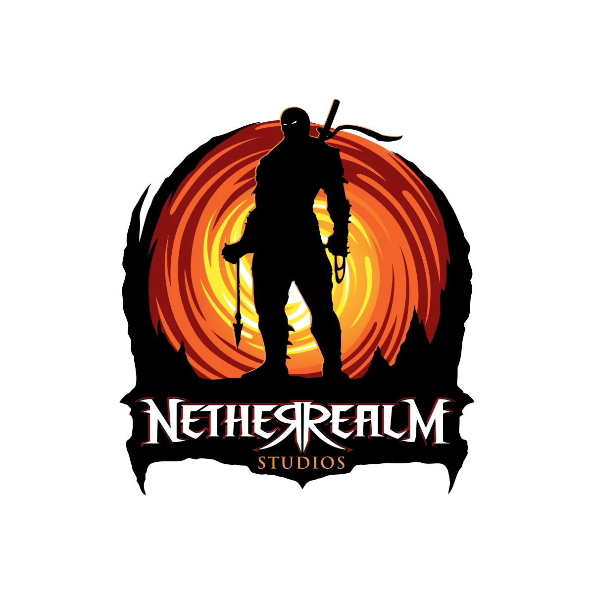 NetherRealm Studios Mortal Kombat video game developer scorpion logo in PNG and SVG Vector.