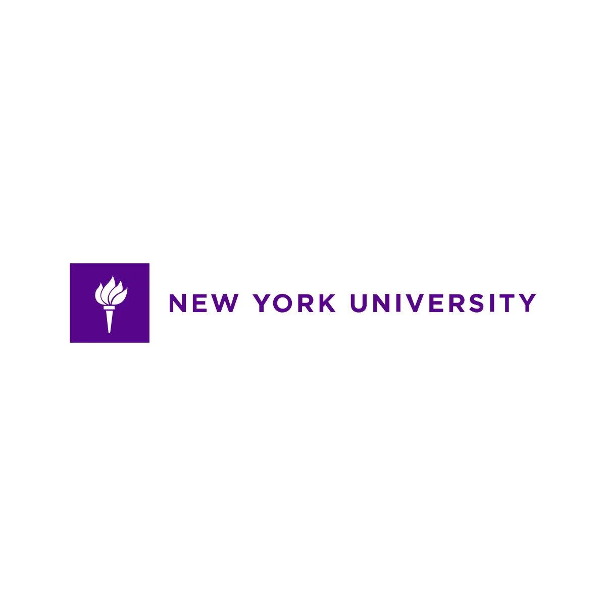 New York University (NYU) private research university 'NYU Violet' torch logo in PNG and SVG Vector.