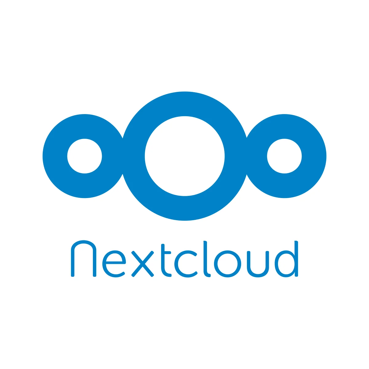 Nextcloud open-source self-hosted collaboration and file sharing platform logo in PNG and SVG Vector.