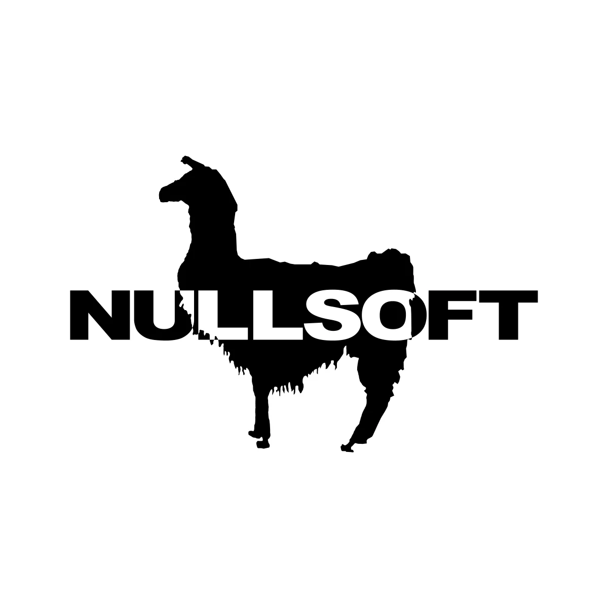 Nullsoft (creator of Winamp) software company llama mascot logo in PNG and SVG Vector.