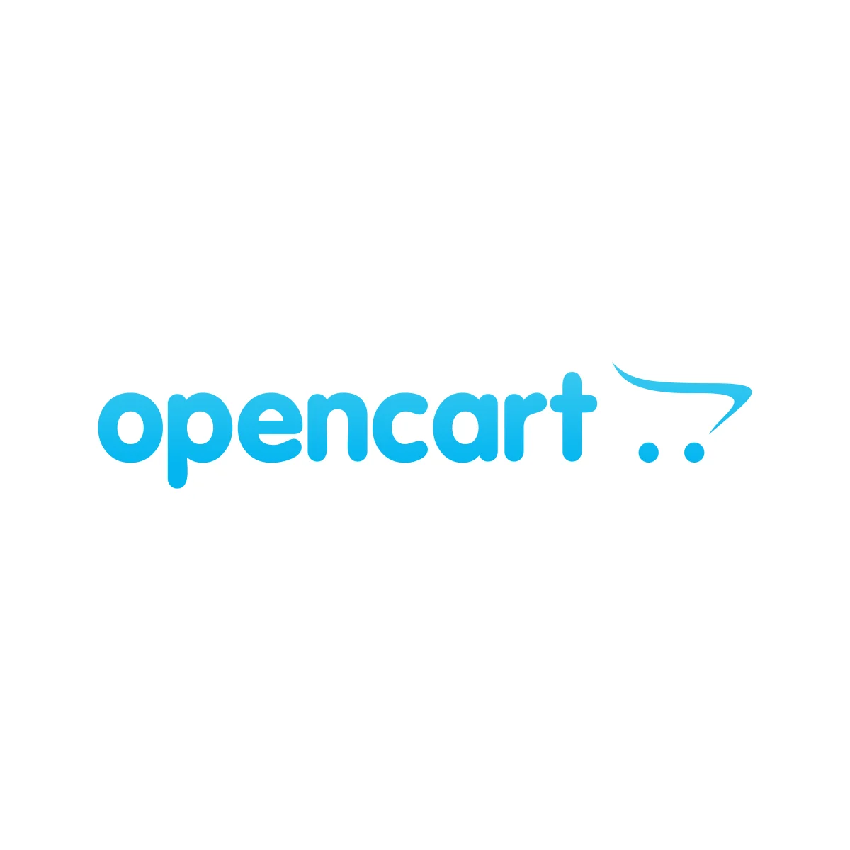 OpenCart free, open-source e-commerce platform and shopping cart software blue cart logo in PNG and SVG Vector.