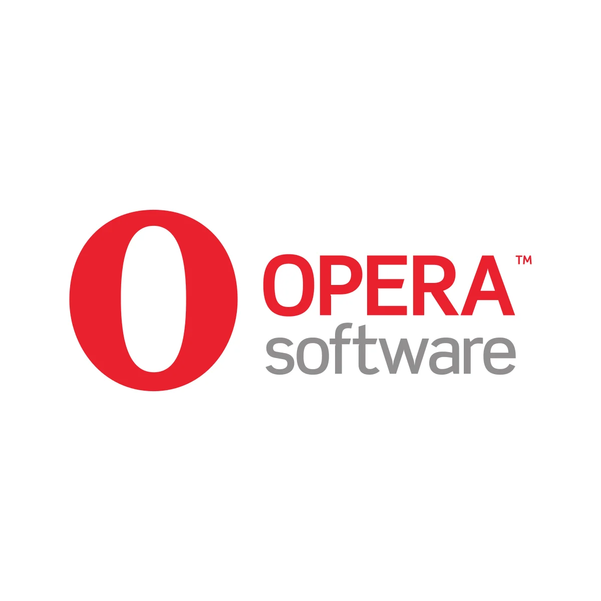 Opera web browser and software company red 'O' portal logo in PNG and SVG Vector.