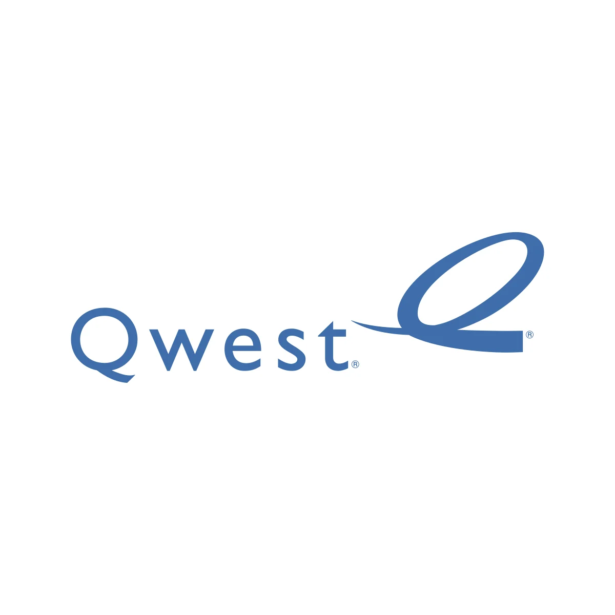 Qwest former American telecommunications carrier dynamic path swoosh logo in PNG and SVG Vector.