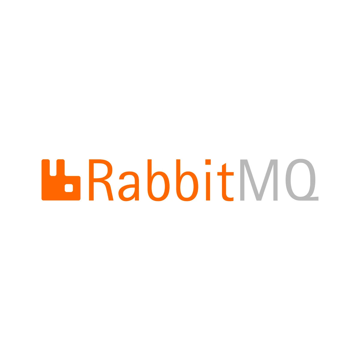 RabbitMQ open-source message-broker software rabbit silhouette logo in PNG and SVG Vector.