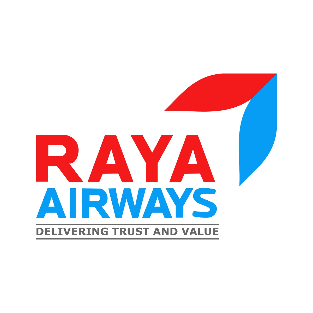 Raya Airways Malaysian cargo airline and freight specialist logo in PNG and SVG Vector.