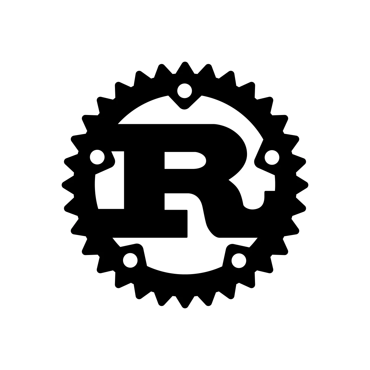 Rust systems programming language official crab mascot logo in PNG and SVG Vector.