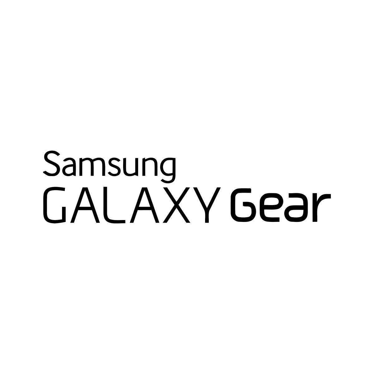 Samsung Galaxy Gear smartwatch historic logo in PNG and SVG Vector.